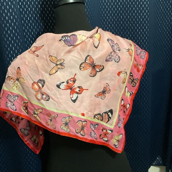 International Concepts INC Pink Butterfly Scarf NWOT - Picture 4 of 7